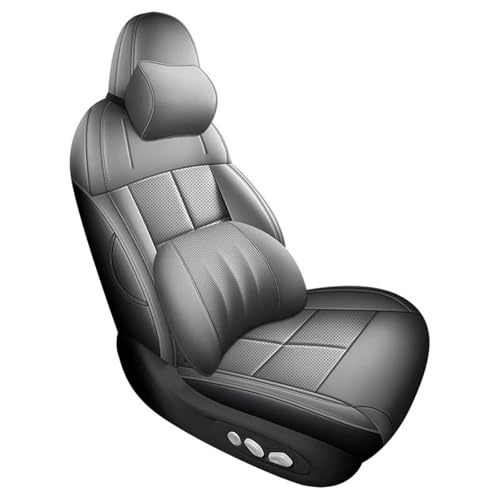 Housse siège voiture Dodge Caliber 2009 en cuir gris : housses de siège auto sur mesure de luxe