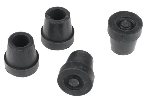 DMI Quad Cane Replacement Tips, Slip-Resistant, #17 tips 5/8, Box of 12