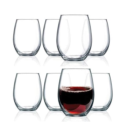 Homestockplus Unbreakable Stemless Wine Glasses Set of 8 Tritan 100% Tritan Heavy Base 16OZ | Shatterproof Glassware | Ideal For Cocktails & Scotch | Perfect For Homes & Bars | Dishwasher Safe