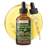 icolorfuled Sacha Inchi Oil Drops - Organic Sacha Inchi Oil Rich in Vitamin D3, Pressed Virgin Inca Nut Oil, 2 fl oz