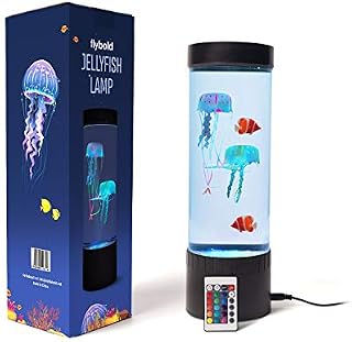 Jellyfish Lamp LED Fantasy Lava Lamp 20 Color Changing Light with 2 Jelly