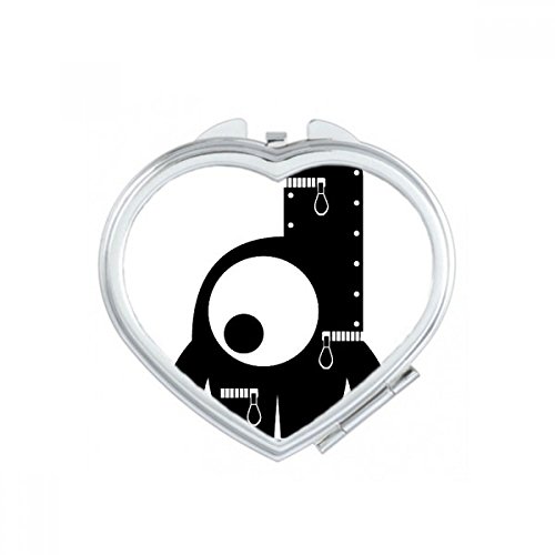 Miroir compact univers alien mignon pour sac à main léger - 2