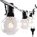 Produktbild Lichterkette Außen,Bteng Lichterkette Glühbirnen Aussen G40 Beleuchtung 25 Birnen mit 5 Ersatzbirnen 31FT IP44 Wasserdicht Lichterkette für Garten,Terrasse,Bäume,Hof, Haus Party Deko - Warmes Weiß