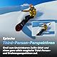 Insta360 X3 wasserdichte 360° Action Kamera mit 1,27 cm (1/2 Zoll)-Sensor, 5,7 K 360°, 72 MP 360° Fotos, Stabilisierung, 5,8 cm (2,29 Zoll)-Touchscreen, Vibrationserkennung und mehr