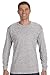 Hanes TAGLESS 6.1 Long Sleeve T-Shirt (Light Steel, Large)