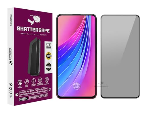 Image of Anti-Spy Privacy Tempered Glass Compatible For Vivo V15 Pro [Pack of 1]. 9H Hardness, Anti-Scratch, Edge-to-Edge Protection With Easy Installation Kit & Case Friendly Fit.