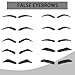 Fake Eyebrows, False EyeBrows 100% Handmade Full Lace Re-Usable Natural Invisible Realistic False Eyebrow Extensions for Man and Women, One Pair (Style 9)
