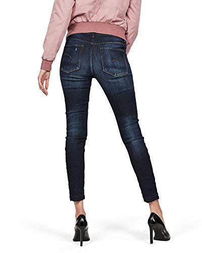 Miniatura 2 de G-Star Raw 3301 High Skinny Ripped Edge Ankle Jeans, Vaqueros Para Mujer, Azul Worn In Sapphire Destroyed D16798-8968-B195 , 25w 32l