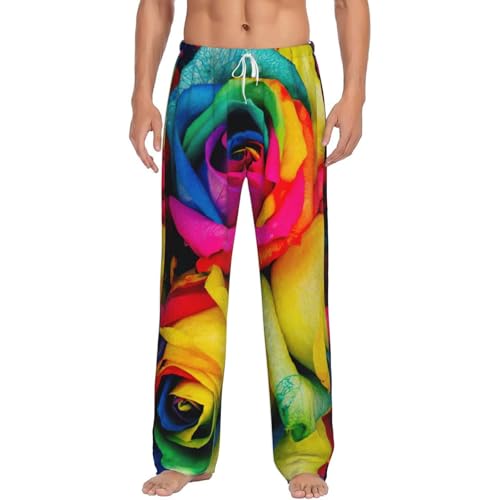 Pantalon de pyjama en flanelle homme contre le froid - Bas de nuit polaire ample