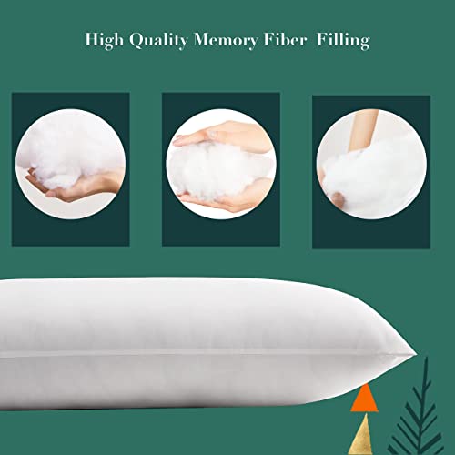 Ubauba Ultra Soft Long Body Pillow Insert - Body Pillow For Adults Without Pillowcase - Full Body Pillow For Sleeping - Pure White 20X54 Inch #TOP3