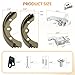 CLUBRALLY Golf Cart Rear Brake Shoes Deluxe Repair Kit, Rear Brake Self-Adjusting and Brake Shoes Repair Kit for 1995-Up Club Car DS & 2004-Up Precedent, OEM#101823201.101815502