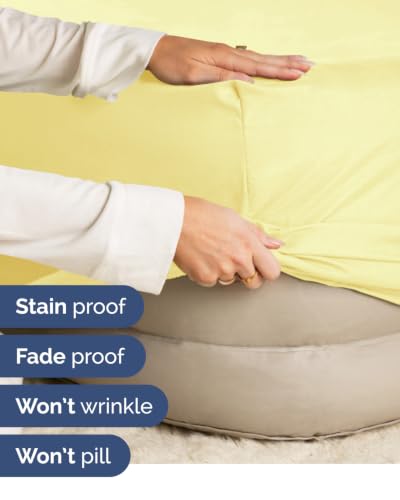 Image of CGK Linens 2 Pack Extra Deep Queen Fitted Sheets - Yellow