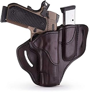 1791 GUNLEATHER 1911 Combo Mag Holster, Right Hand OWB Leather Gun Holster