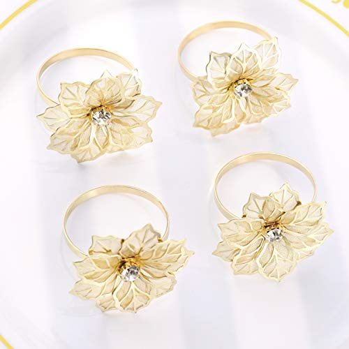 12 Unidades Anéis De Guardanapo De Ouro Decoração De Mesa Dourada Porta Guardanapo Para Mesa Decoraç