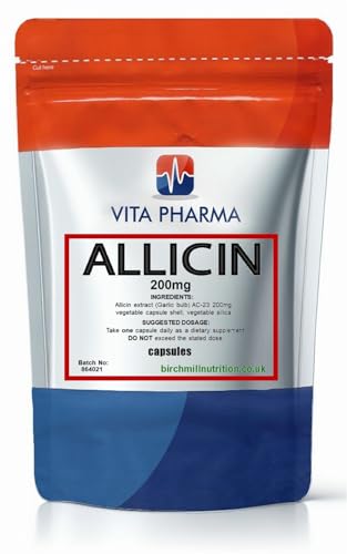 VITA PHARMA Allicin Extract 200mg 30 Capsules Herbal | Daily Immune & Heart Health Support