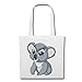 Tasche Umhängetasche Koala KOALABÄR Baby - Panda - Koala - Panda Baby - KUSCHELTIERE Einkaufstasche Schulbeutel Turnbeutel in Weiß