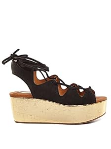 See by Chloe SEE BY CHLOE Metallic Wedge Flatform Damen Sandalen Schwarz See by Chloe SEE BY CHLOE Metallic Wedge Flatform Damen Sandalen Schwarz