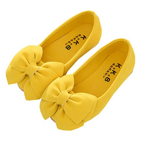 Faux Suede Bow Round Toe Ballet Flats Slip On Shoes (Little Kid/Big Kid)