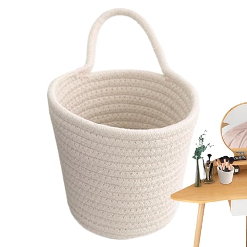 Cesta tejida montada en la pared, Cesta de almacenamiento tejida a mano - Cesta organizadora de pared tejida a mano | Cestas de cocina tejidas a mano para guardar objetos pequeños, llaves, cartera, ga