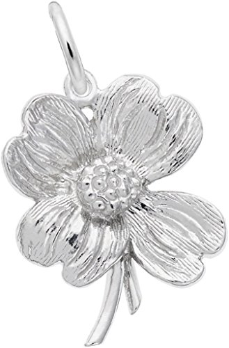 Rembrandt Dogwood Flower Charm - Metal - Sterling Silver