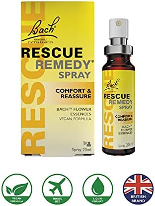 Nelsons Rescue Remedy Spray, Flower Essences, Comfort and Reassure, Emotional Wellness and Balance, Easy To Use Format 1 Spray Bottle x 20 ml