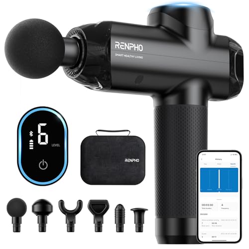 29% off - RENPHO Massage Gun Deep Tissue with Bluetooth, Christmas Gifts, Percussion Muscle Massage Gun with...