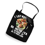 Funny Bruschetta Italian Antipasto Food Saying Foodie Pun Tote Bag
