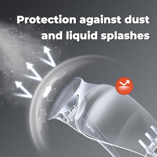 Mustbau Clear Safety Glasses Eye Protection Glasses Safety Goggles Anti Scratch, Anti Splash,UV Protection for Industrial Construction EN166 3pcs - Image 2