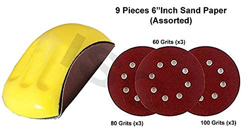 ISC Mouse Shape Hand Sanding Block for Sanding (Combo 3)