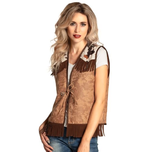 Boland - Gilet de Cow-Boy, pour Adultes, Wild West, shérif, Chemise de Cow-Boy, Chemise, Haut, Costume, fête à thème, Carnaval
