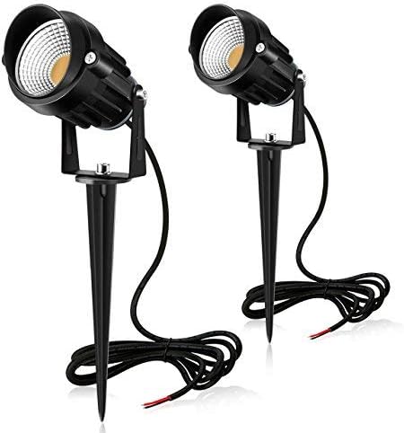 MEIKEE 7W LED Landscape Lights Low Voltage Outdoor Spotlight Led Pathway Lights Landscape Light Warm White IP66 Waterproof for Driveway, Yard, Lawn, Flood, Swimming Pool,Outdoor Garden Lights (2 Pack)