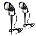 MEIKEE 7W LED Landscape Lights 12V/24V Outdoor Spotlight Led Pathway Lights Landscape Light Warm White IP66 Waterproof Driveway, Yard, Lawn, Flood, Swimming Pool,Outdoor Garden Lights (2 Pack)