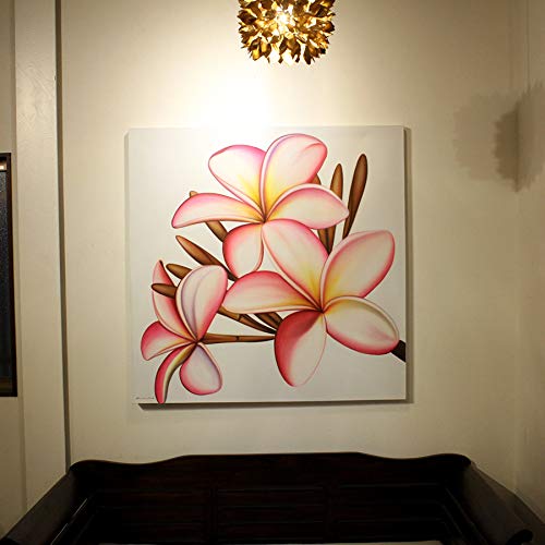 プルメリア 絵画☆3個セット☆アジアン雑貨購入☆インテリア 壁掛け