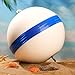 Tellegloww Moor Mooring Buoy for Boat White 12 Ball with Reflective Blue Stripe Attractive Illuminated Buoy