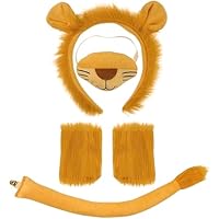 Fartoni Disfraz de León con Diadema, Guantes y Cola para Niño o