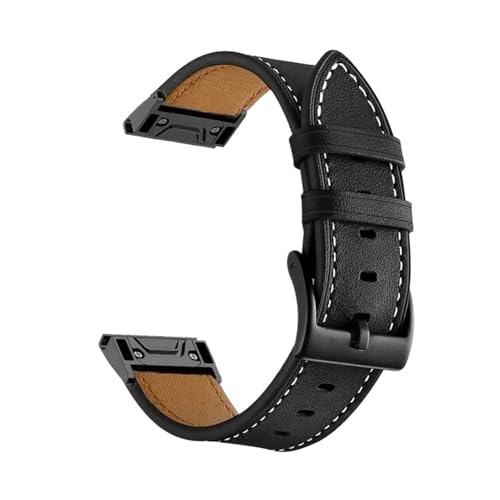 SRMVRNKNNK Fit For Garmin Fit For Forerun 955 945 935 Fit For Epix Pro47mm ���X�g�o���h �u���X���b�g�p���U�[�X�g���b�v(Black-black adapter,26mm)