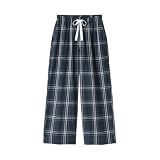 無印良品 婦人 二重ガーゼ ルームロングパンツ レディース FD1PNA6A ダークネイビーチェック S