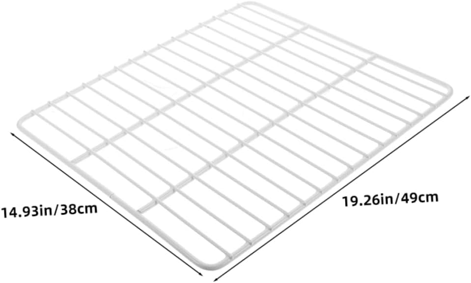 Sturdy Metal Shelf Dividers Freezer Partition Refrigerator Separator for Tidy Organization