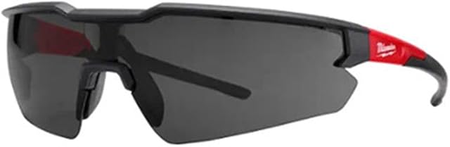 Milwaukee Anti-Fog Safety Verres Verre teinté Cadre noir/rouge 1 pc. - Cas de: 1;