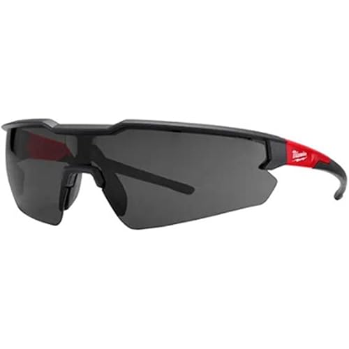 Milwaukee Anti-Fog Safety Glasses Tinted Lens Black/Red Frame 1 pc. - Case of: 1;