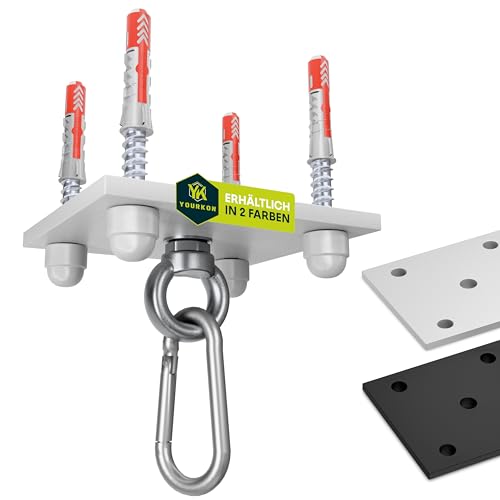 Yourkon Boxsackhalterung Weiss Torgau Deckenhalterung Hängesessel...