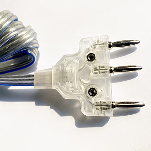Gangtiehun Fencing Body Cord, Fencing Body Cord Epee,Three-Pin Plug Clear Wire #TOP4