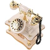 segunda mano telefonos moviles madrid leganes Materiales gruesos: elaborada con materiales abs, esta figura de teléfono de dial retro está diseñada para su belleza y durabilidad a lo largo del tiempo, decoración de teléfono fijo, juguete de teléfono fijo retro