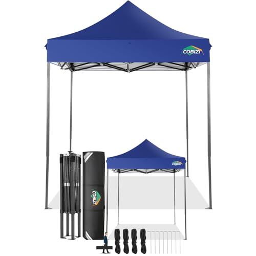 Image of COBIZI 10x20 Pop Up Canopy Tent,Heavy Duty(Dark Blue Gray No Sidewalls)