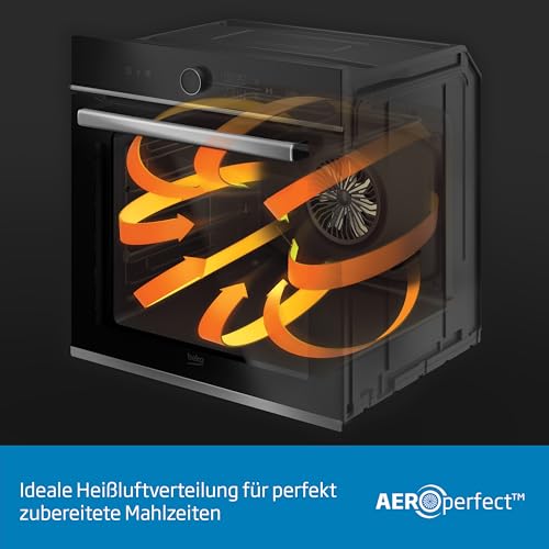 Beko Beyond Four encastrable 8 fonctions cuisson Aeroperfect 3D nettoyage vapeur SteamShine sécurité enfant BBIM12300X - vue 3
