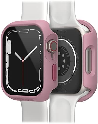 OtterBox Eclipse zderzak do zegarka ze zintegrowaną szklaną osłoną ekranu do Apple Watch Series 9/8/7 - 45mm, szkło hartowane, eleganckie etui ochronne do Apple Watch, Żółty