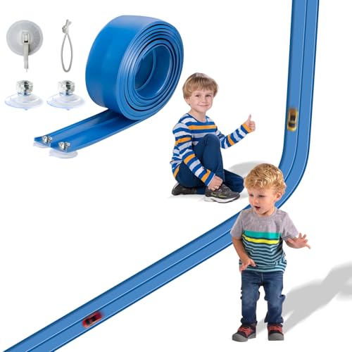 Flex Track 15 Ft Starter Set, Flexible Race Car Ramp Track for Ages 3 & Up with Suction Cups Compatible with Hot Wheels and Diecast 1/64th Cars