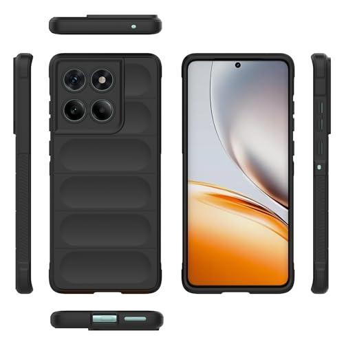 Motorola Edge 60 Fusion 5G�p�d�b�P�[�X �V���R�����X�����J�o�[ �t���{�f�B�ی� �ϏՌ� ���h�~ �\�t�g�C���i�[�t�@�C�o�[�t���b�L���O�P�[�X(Black)