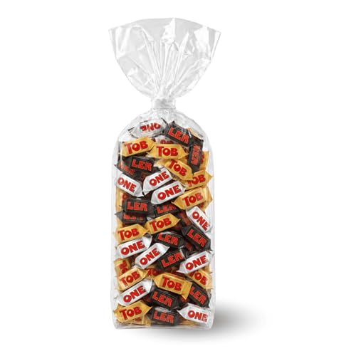 TOBLERONE Mini - 60 chocolats individuels Lait, Noir, Blanc - 510 g