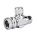 Rhinox Copper Needle Valve, 1.5x1.2 Inches with 0.6 inch Opening, Necessary for Accurate CO2 Regulation in Solenoid Fish Tanks, Fine Adjustment of CO2 for Solenoid Fish Tank
